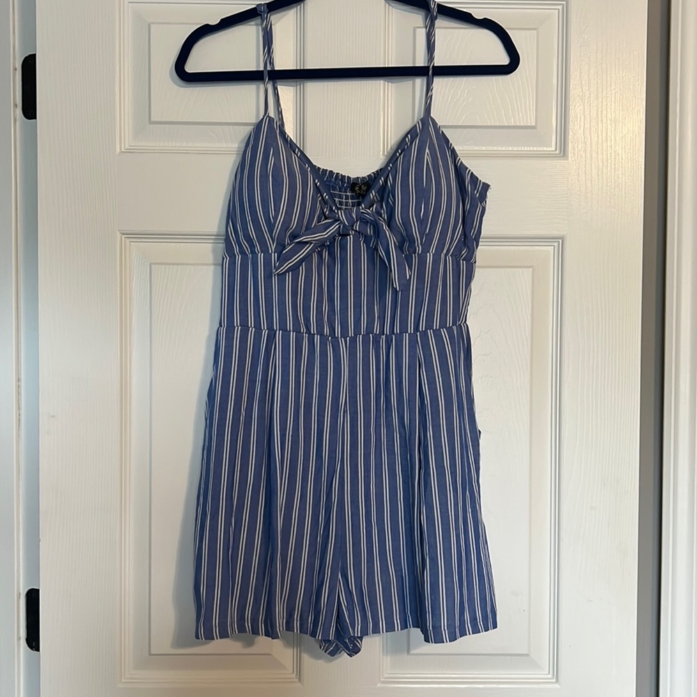 NEW-Striped Romper